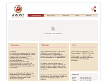 Tablet Screenshot of amont-gmbh.com